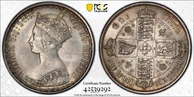 1852 Florin S-3891 MS64