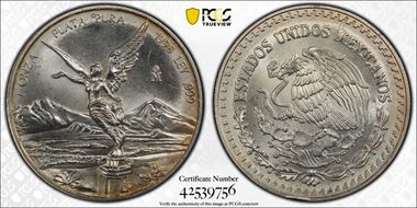1998-Mo Onza Libertad Ag MS63