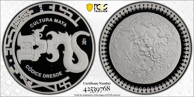 No Date-Mo Medal Dresden Codex 1oz Ag Mexican Culture PR68DCAM