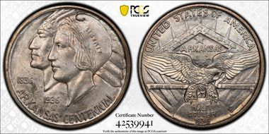 1938-D 50C Arkansas MS66