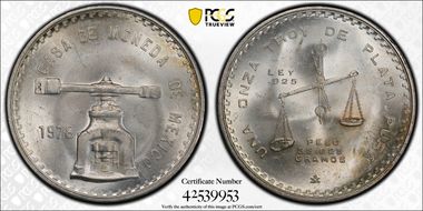 1978-Mo Onza KM-M49b.1 Type 1 MS65