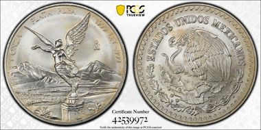 1999-Mo Onza Libertad Ag MS66