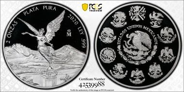 2020-Mo 2 Onza Libertad Ag PR69DCAM