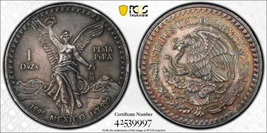 1995-Mo Onza Libertad Ag MS65