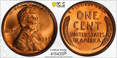 1935 1C MS68RD