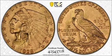 1928 $2.50 MS64+