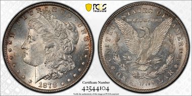 1878 7/8TF $1 VAM 42A MS61