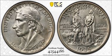 1935/34-D 50C Boone MS65