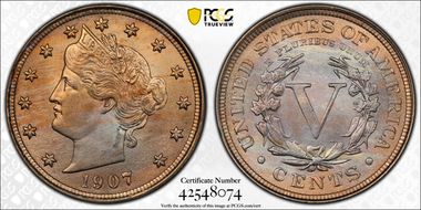 1907 5C MS66+ 