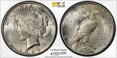 1927-S $1 MS64