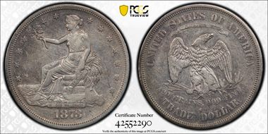1873-S T$1 Trade XF40