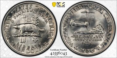 1936 50C Wisconsin MS67