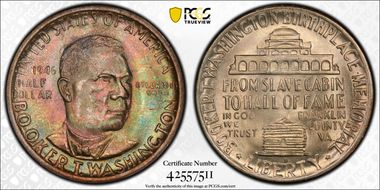 1946-S 50C Booker T. Washington MS66