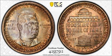 1946-S 50C Booker T. Washington MS67