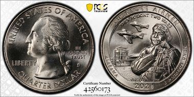 2021-D 25C Tuskegee Airmen NP MS67