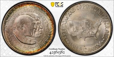 1952-S 50C Washington-Carver MS67+