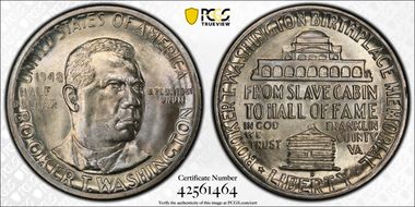 1948-D 50C Booker T. Washington MS67+