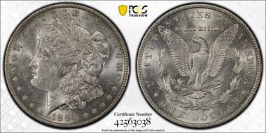 1886-O $1 AU58