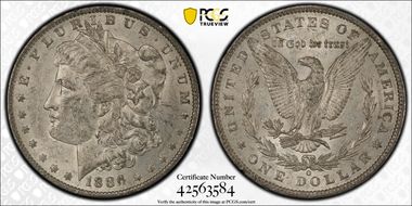 1886-O $1 MS60