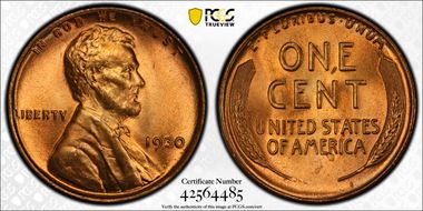1930 1C MS66+ RD