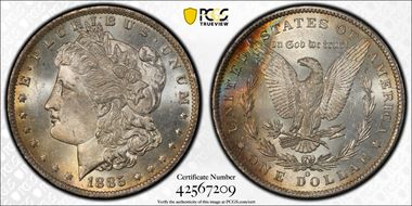 1885-O $1 MS64+