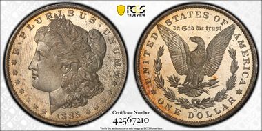 1885-O $1 MS63PL