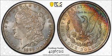 1885-O $1 MS62