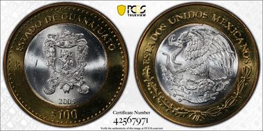 2005-Mo 100 P Guanajuato MS65