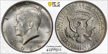 1964-D 50C MS64