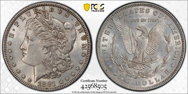 1881 $1 AU58