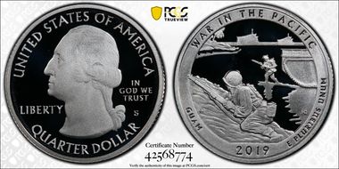 2019-S 25C War in the Pacific NP - Silver PR69DCAM
