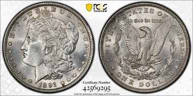 1891 $1 MS64