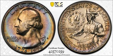 1976-D 25C Clad MS67