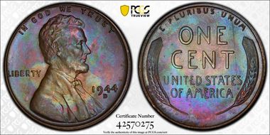 1944-D 1C MS65BN