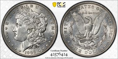 1902-O $1 AU58