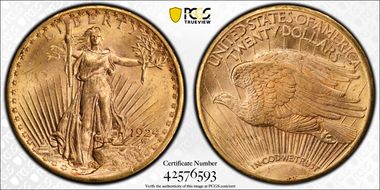 1924-D $20 MS63