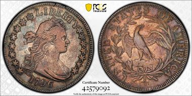 1796 50C 15 Stars VF35