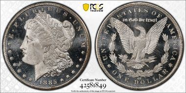 1885-CC $1 MS65DMPL