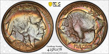 1913-D 5C Type 1 MS68