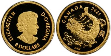 2021 $8 Triumphant Dragon PR69DCAM