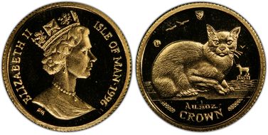 1996 U 1/25 Cr Burmese Cat Au KM-613 MS67