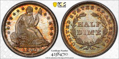 1840 H10C No Drapery MS67+