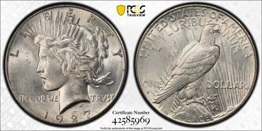 1927-S $1 MS63