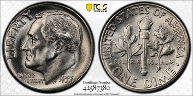 1955 10C MS66