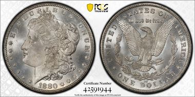1880-CC $1 MS66+