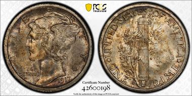 1917-S 10C MS63