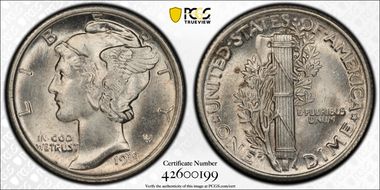 1918 10C MS64FB