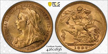 1897-M Sov S-3875 MS61