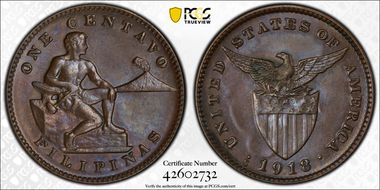 1918-S 1C Allen-2.16a, FS-501 Large S MS65BN