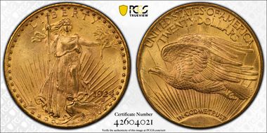 1924 $20 MS64